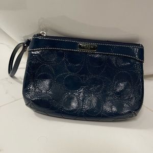 Coach Wristlet Navy Blue Wallet